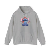 Cute Blue Alien Candycane Hoodie 3