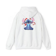 Cute Blue Alien Candycane Hoodie 2