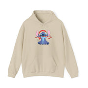 Cute Blue Alien Candycane Hoodie 5