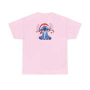 Cute Blue Alien Candycane T-Shirt 8