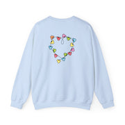 Cartoon Mouse Christmas Fairylights Heart Sweatshirt 10