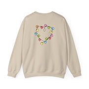 Cartoon Mouse Christmas Fairylights Heart Sweatshirt 6