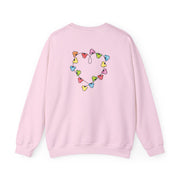 Cartoon Mouse Christmas Fairylights Heart Sweatshirt 8