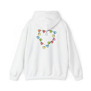 Cartoon Mouse Christmas Fairylights Heart Hoodie 2
