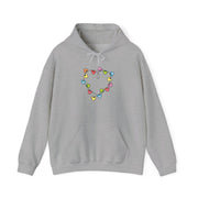 Cartoon Mouse Christmas Fairylights Heart Hoodie 3