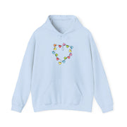 Cartoon Mouse Christmas Fairylights Heart Hoodie 9