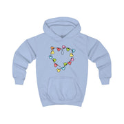 Cartoon Mouse Christmas Fairylights Heart Kids Hoodie 5