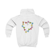 Cartoon Mouse Christmas Fairylights Heart Kids Hoodie 2