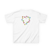 Cartoon Mouse Christmas Fairylights Heart Kids T-Shirt 2