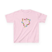 Cartoon Mouse Christmas Fairylights Heart Kids T-Shirt 7