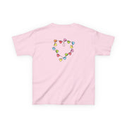 Cartoon Mouse Christmas Fairylights Heart Kids T-Shirt 8