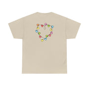 Cartoon Mouse Christmas Fairylights Heart T-Shirt 6