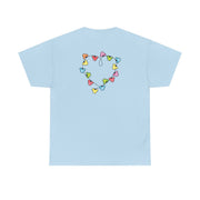 Cartoon Mouse Christmas Fairylights Heart T-Shirt 10