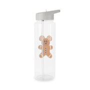 Cartoon Mouse Gingerbread Clear Water Bottle 7