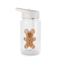 Cartoon Mouse Gingerbread Clear Water Bottle