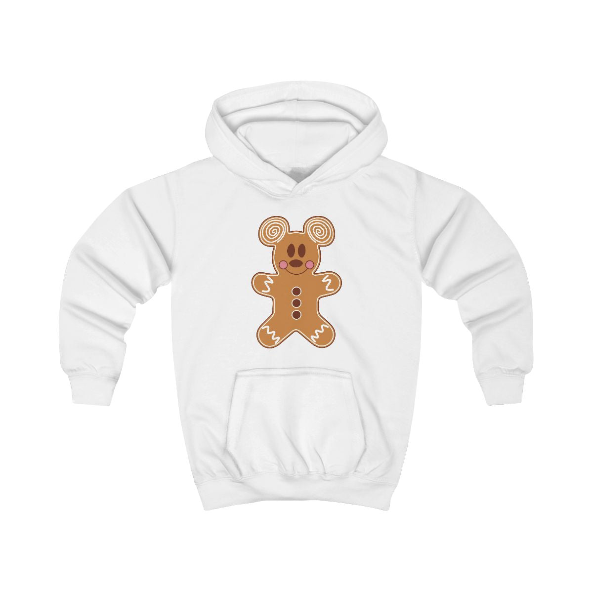 Cartoon Mouse Gingerbread Kids Hoodie
