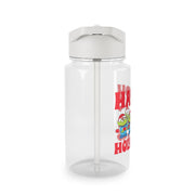 Happy Holidays Cute Green Aliens Clear Water Bottle 3
