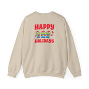 Happy Holidays Cute Green Aliens Sweatshirt 6
