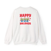 Happy Holidays Cute Green Aliens Sweatshirt 2