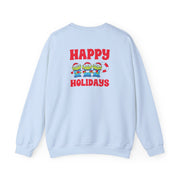 Happy Holidays Cute Green Aliens Sweatshirt 10