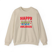 Happy Holidays Cute Green Aliens Sweatshirt 5