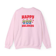 Happy Holidays Cute Green Aliens Sweatshirt 8