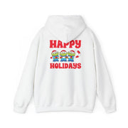 Happy Holidays Cute Green Aliens Hoodie 2
