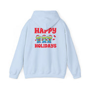 Happy Holidays Cute Green Aliens Hoodie 10