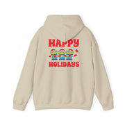 Happy Holidays Cute Green Aliens Hoodie 6