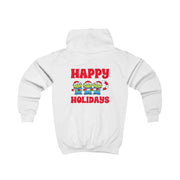 Happy Holidays Cute Green Aliens Kids Hoodie 2
