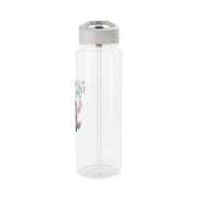Cute Blue Alien Elf Clear Water Bottle 9