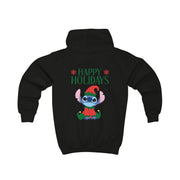 Cute Blue Alien Elf Kids Hoodie 6