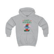Cute Blue Alien Elf Kids Hoodie 3