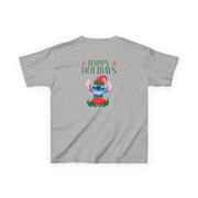 Cute Blue Alien Elf Kids T-Shirt 4