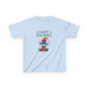 Cute Blue Alien Elf Kids T-Shirt 7