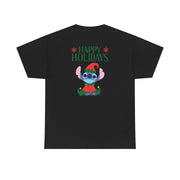 Cute Blue Alien Elf T-Shirt 6