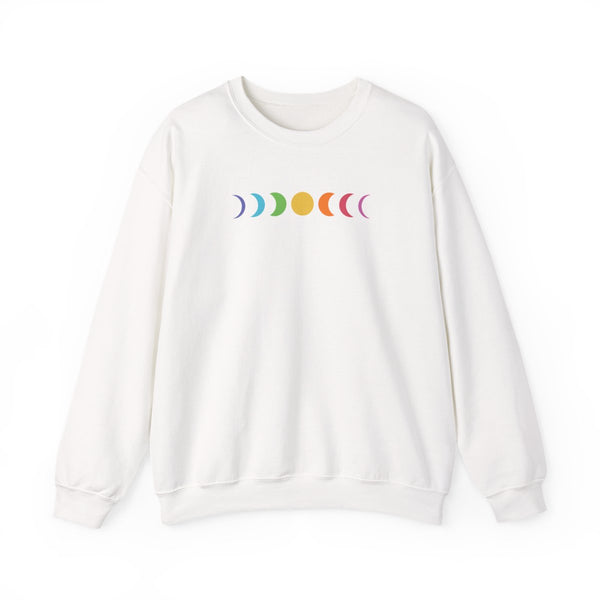 Band Moon Cycle Sweatshirt White Front