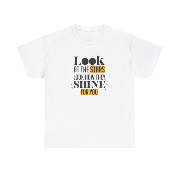 Look At The Stars T-Shirt White Front