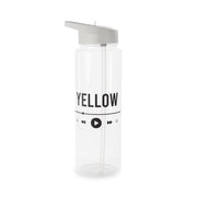 Yellow Music Player Clear Water Bottle 6