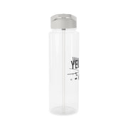 Yellow Music Player Clear Water Bottle 8