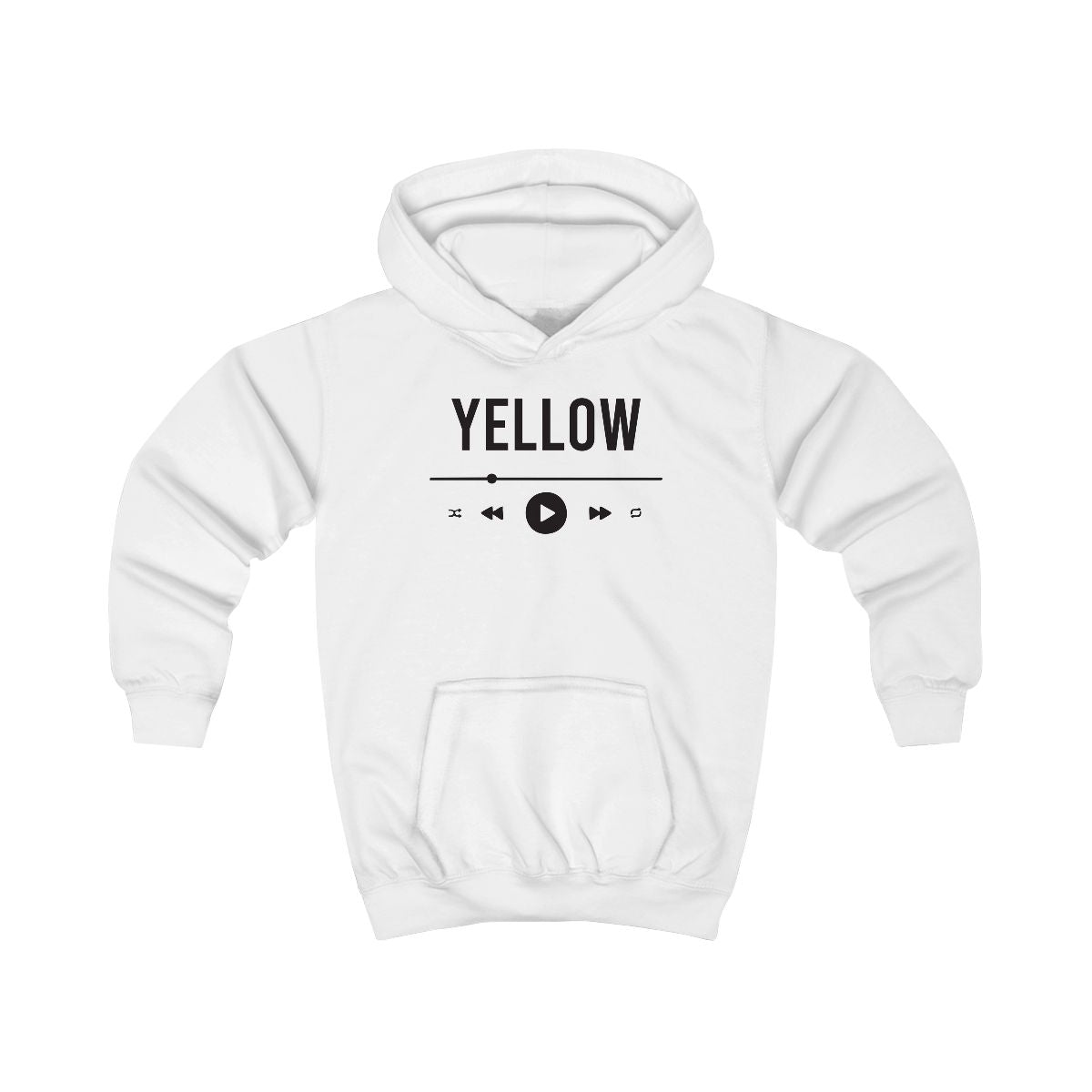 Yellow Music Player Kids Hoodie
