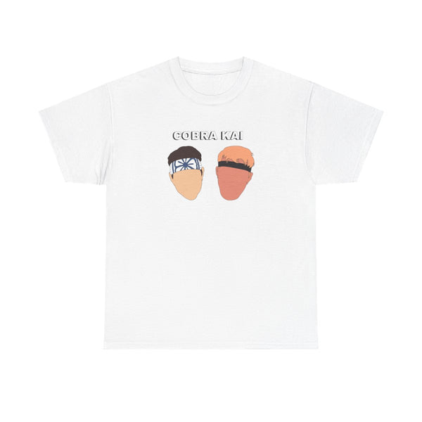 Johnny And LaRusso T-Shirt White Front