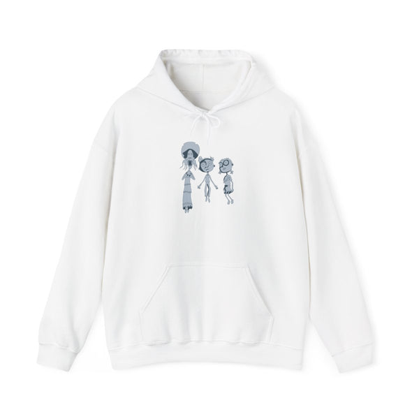 Cor Outline Hoodie White Front