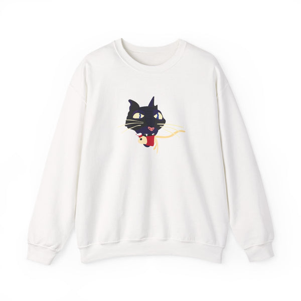 Mouse Eating Sweatshirt White Front