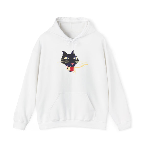 Mouse Eating Hoodie White Front