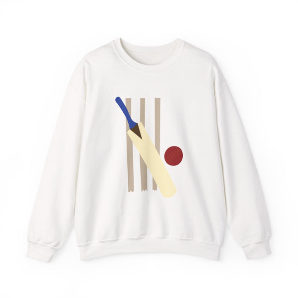 Wickets - Cricket Sweatshirt White Front
