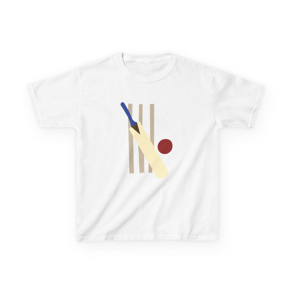Wickets - Cricket Kids T-Shirt White Front