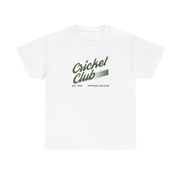 Official Cricket Club T-Shirt White Front