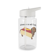 Don't Be A Weenie - Dachshund Clear Water Bottle 2