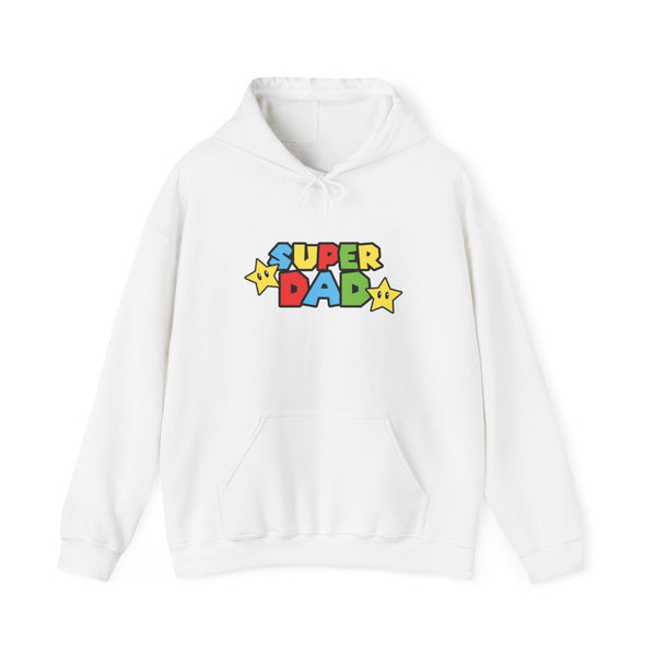 Super Dad  Hoodie White Front